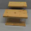 Bamboo Food Dispenser | Kitchen Organizers and Storage | Airtight Pantry Organizers and Storage Container | Cereal, Rice, Flour, Snack Storage (2, Small)