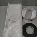 YoleShy Portable Air Conditioner Window Kit with Coupler Adjustable Window Seal for AC Unit, Sliding AC Vent Kit for Exhaust Hose, Universal for Ducting with 5.9 Inches Diameter, White