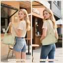 MICOM Crescent Bag for Women Lightweight Puffer Shoulder Bag Multi-Pocket Casual Hobo Bag Women Crescent Crossbody Bag