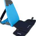 Portable Ground Chair for Beach, Camping, Park & Stadium – 5-Position Recline, Wearable with 8L Storage – Backpack Style – (Blue)