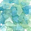 Tumbler Home Sea Glass for Crafts, Decor & Vase Filler, 25oz Frosted Aqua & Mint Seaglass Pieces, Recycled Beach Glass in Bulk and Smooth Seaglass for DIY Art, Coastal Decor, and Jewelry Making