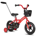 JOYSTAR Voyager 10 Inch Kids Bike for Boys and Girls, Children Bicycle in Red