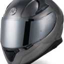 HAX Full Face Motorcycle DOT Approved Helmet with Dual Rear Wing and Pinlock Ready - Lightweight and Durable Motorbike Street Bike Helmet for Adults (Impulse Devour Black,M)