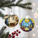 2 x Christmas Ornament, Christmas Tree Decor, Christian Ornament, Nativity Scene, Religious Home Decor, Christian Gifts, Religious Gifts, Gift Exchange, Gift Idea - Pattern F