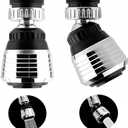 2PCS 360 Degree Swivel Faucet Aerator Deluxe Water Saving Faucet Sprayer Water Saving Bubbler Pressurized Faucet Filter Kitchen Accessories (360 Degree, Count, 2)