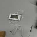 Digital Oven Thermometer with Probe Grill Meat Thermometer up to 572F/300C, Oven Thermometer Roasting for Barbecue Accessories for Kitchen, Roasting, Grill, Pizza (Milky White)