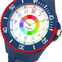 Kids Watch Analog for Boys Girls, Childrens Waterproof Soft Strap Kids Time Teaching Quartz Wristwatch for Ages 5-15.