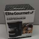 Elite Gourmet EHC-5055 Automatic 5-Cup Brew & Drip Coffee Maker with Pause N Serve Reusable Filter, On/Off Switch, Water Level Indicator (Black)