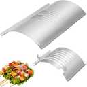 Flame Broiler Kit for Pit Boss Smoker Grill PB820 PB850 PB820D3 Series, Flame Broiler Slide Cover and Bottom Kit with Two Side Adjusting Handle, Pit Boss Smoker Grill Replacement Parts