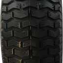 Marastar 15x6.00-6 Pneumatic, OEM Like Replacement Front Tire and Wheel Assembly, Compatible with John Deere Mowers, Turf Saver, 4PR Tube-Type Tire, Yellow Wheel, 3-Inch Offset Hub, 3/4-Inch Bushings