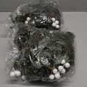 2 Sets Christmas Garland 6.6ft. Cedar White Berry with Lights Artificial Pine Garland Holiday Winter Table Runner for Stair Decoration Fireplace Centerpiece Background Decoration