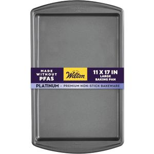 Wilton Platinum Premium Non-Stick Anti-Warp Bakeware, Made without PFAs, Large Baking Sheet, 11x17 in