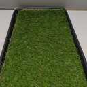 Ottomanson Artificial Grass Puppy Potty Training Pad with Tray, 15" x 30" Reusable Pee Pad for Small Pets and Dogs