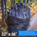 Reli. SuperValue 33 Gallon Trash Bags | 50 Count | Made in USA | Heavy Duty | Black Multi-Use Garbage Bags