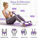 Pedal Resistance Band with Handle, 6-Tubes Tesistance Bands with Handles, Natural Rubber Foot Pedal Resistance Band, Multifunctional Exercise Bands for Abdomen, Waist, Arm, Leg