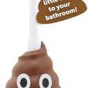 Maplefield Funny Poop-Shaped Decorative Toilet Plunger, Put The LOL in Bathroom Mishaps, Funny Plunger for Kids and Guests Bathrooms, Hilarious Gag Gift and Bathroom Unclogger Accessory Pack Of 3