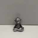 Meditating Monkey Resin Statue - Yoga Pose Monkey Sculpture for Zen Home Decor, Meditation Room & Office