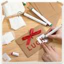 Affrolling 144 Pcs Letter and Number Stencils 4 Sizes Alphabet Number Templates Reusable Plastic Stencils for Painting on Wood, Walls, Signs(1,2,3,4 Inch,Regular)