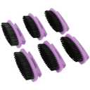 GreatNeck Nail Brush, 6 Pack Nail and Hand Scrub Brush Set, Stiff Bristles, Comfortable Scrubber Grip, Salon or Construction Quality, Gift For DIYer or Nail Techs