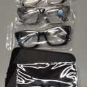 REAVEE 3 Pack Oprah Style Reading Glasses for Women Blue Light Blocking Computer Square Readers with Spring Hinge 1.5