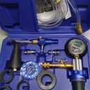 Orion Motor Tech Coolant Vacuum Refill Kit, 13pc Radiator Cooling System Tool Set with Conical Adapter 4 Round Adapters for Leak Detection Cooling Refill, Vacuum Coolant Fill Kit with Splashproof Hose