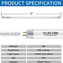 22 Inch F14T5/CW LED Replacement Bulbs, 4100K Cool White, T5 LED 9 Watts Replace Fluorescent Bulb with LED, Replacement Tube for Counter and Cabinet Fixture, 4 Pack