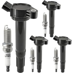 UF487 Ignition Coil Pack 90919-A2002 and Iridium Spark Plugs Set Of 4 Fit For Toyota Camry 2007-2024,Highlander 2009-2024,RAV4 2006-2014,Avalon 2013-2022,Venza 2009-2015&Lexus 2013-2024 2.5L 2.7L L4