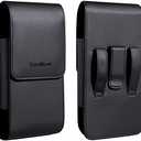 Yuzihan Fit for iPhone 13 Mini 12 Mini iPhone SE 2020 4.7 Inch iPhone 7 6S 6 8 Belt Holster Pouch Premium Leather Fit with Thick Defender Case Protective Hybrid Armor Case On