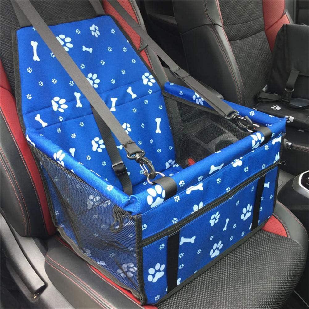 Myuilor Pet Dog Car Booster Seat Carrier,Portable Foldable Carrier with Seat Belt for Dog Cat up to 30lbs  (Blue)