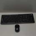 Logitech MK270 Wireless Keyboard and Mouse Combo for Windows, 2.4 GHz, 8 Multimedia Keys, PC, Laptop, Wireless Keyboard Compact Mouse Combo - Black (1 Pack)