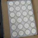 72 Pack White Unscented Clear Glass Filled Votive Candles. Hand Poured Wax Candle Ideal Gifts for Aromatherapy Spa Weddings Birthdays Holidays Party
