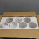 7Pcs Glass Cylinder Vase for Centerpieces Clear Glass Flower Vases Bulk, Glass Hurricane Candle Holder Tall 8 Inch Floral Vases for Table, Floating Candle Vases for Wedding Home Dcor