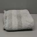 Laura Ashley Absorbent Bath Mat Reversible Crochet Soft and Plush Bathroom Mat 100% Cotton 21x34 Bath Rug, Light Grey