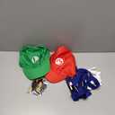 Bros Mary & Luigi Hat Costume Mustaches Gloves Buttons for Halloween Costume Cosplay