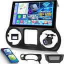 [4+128G] Android Radio for Jeep Wrangler 2015-2017: NHOPEEW 9 inch IPS Incell Touchscreen Jeep JK Stereo - Wireless Carplay and Android Auto, WiFi, GPS, BT5.0, Custom Homepage + Backup Camera + Canbus
