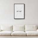 Framed Black and White Neutral Abstract Wall Art, Modern Canvas Prints Paintings Artwork for Walls, Minimalist Beige Brown Block Pictures for Living Room Bedroom Dining Entryway Wall Decor 24x36 In