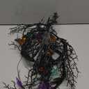 [8 Modes & Timer] 6 Ft Halloween Willow Vine Twig Decor Garland with Bats Pumpkins Spiders Lights, 54 LED Battery Operated Halloween Lights for Indoor Home Mantle Fireplace Decor