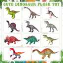38 Pcs Adopt a Dinosaur Pet Party Favors Plastic Dinosaur Animal Include 12 Mini Dinosaur 12 Foldable Boxes 12 Adopt Cards 1 Adopt Sign 1 Adopt Fence for Adopt a Pet Party (Plastic)