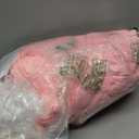 RONGFA Large Kids Tent Playhouse Padded Mat with Star Lights, Flags and Tote Bags, Play Tent Indoor & Outdoor, Washable Teepee Tent for Boys & Girls, Kids Play House for ToddlerPink