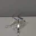 Stocking Holders for Mantel, 4 PCS Mantle Garland HangerSnowman, Reindeer, Christmas Tree and Father Christmas Designs, with Non-Slip Base Hooks, Silver