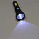 Led Solar Flashlight, 1500 Lumens Led Solar Handheld Rechargeable Flashlights with IP65 Waterproof, 2000mAh Battery for Survival Emergencies Camping (1 Pack)