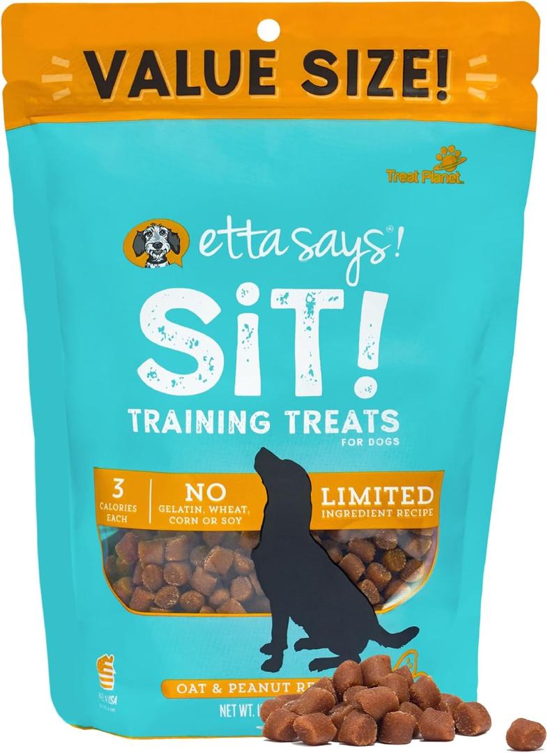 etta says! Training Treats - All Natural Peanut Butter Soft Treats for Dogs - Made in The USA (16 Oz Pack of 1), BBD 05/2026