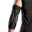 Tommie Copper Elbow Compression Sleeve (S/M, Black), 4D Stretch & Non-Slip Fit for Targeted Support, Patented Copper Znergy Fabric, Anti-Odor Benefits, Breathable Design