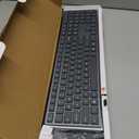 Lenovo 700 Modern Wireless Keyboard, 2.4 GHz Dongle & Dual Bluetooth Connection, AES-128 Encryption, 36 Month Battery Life, Luna Grey