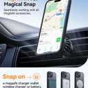 CANSHN Magnetic for iPhone 15 Plus Case, Upgraded [Full Camera Protection] [Compatible with Magsafe] [Translucent Matte] Shockproof Protective Phone Case for iPhone 15 Plus 6.7" - Black