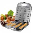 1400W Electric Mini Waffle Maker, 24-Hole Walnut Cookie Mold Maker, Automatic Cookie Press Stuffed Waffle Maker Machine with Non-Stick Coating for Cookie Pie Cake Waffle