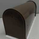 Brown Mailboxes for Outside, RAINHOL Post Mount Mailbox, Galvanized Steel Medium Capacity Mail Boxes, 19 x 8.7 x 6.7 Inches