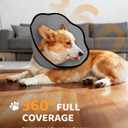 MIDOG Dog Cone Collar After Surgery, Soft Dog Cone Alternative to Stop Licking,Adjustable Elizabethan Recovery Cones for Small to Large Sized Dogs