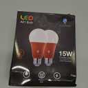 2 Pack BlueX LED A21 Orange Light Bulbs - 13W (100Watt Equivalent) - E26 Base LED Bulb, Party Decoration, Porch, Home & Holiday Lighting, Decorative Illumination