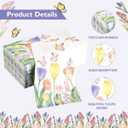100Pcs Disposable Floral Paper Napkins Spring Tulip Guest Napkins Watercolor Flower Dinner Party Napkins Decorative Hand Towel for Bathroom Wedding Baby Shower Party Supplies Table Decor